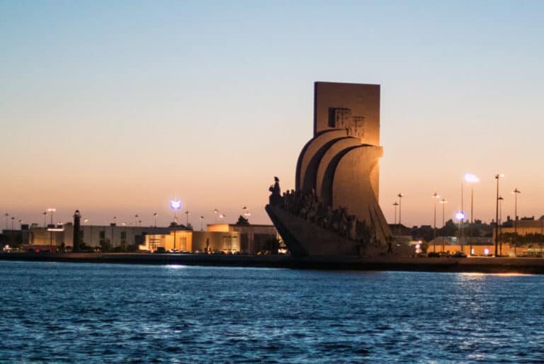 O Padrão dos Descobrimentos durante o pôr do sol