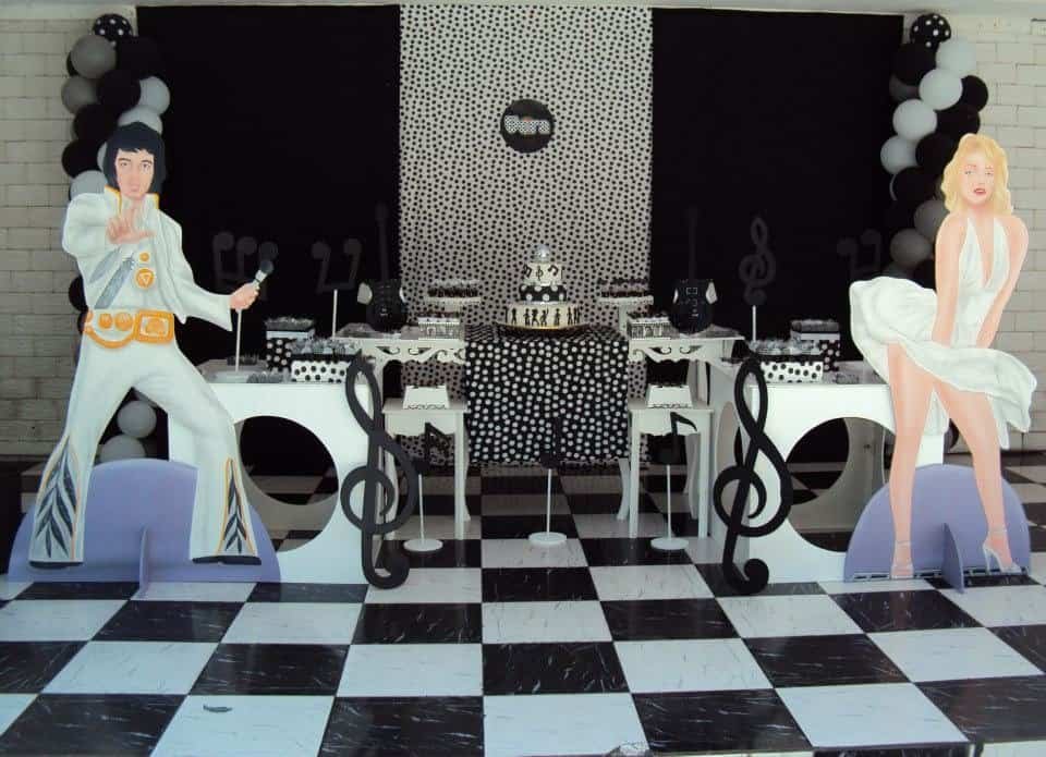 Decorating a 50s party