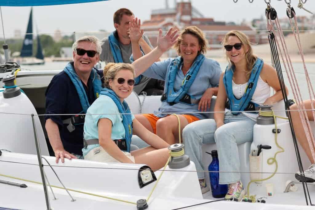 Un groupe d’amis très enthousiaste